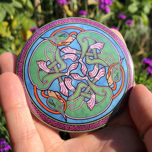 Chasing Dogs Pocket Mirror